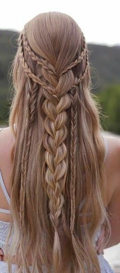 Heart Hairstyles, Prom Braid, Prom Hairstyles For Long Hair, Heart Hair, Sopot