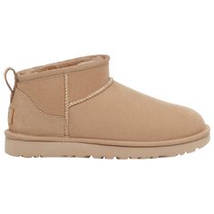 UGG Classic Ultra Mini | Foot Locker Mini Uggs, Ugg Classic Ultra Mini, Athleisure Sneakers, Jerome Dreyfuss, Stylish Boots, Leather Label, Flip Flop Shoes, Ugg Classic, Classic Boots