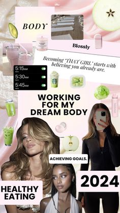 2024 Vision Board, Vision Board Inspiration, Beauty Goals, Healthy Lifestyle Motivation, Healthy Lifestyle Inspiration, School Motivation, Self Care Activities