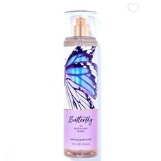 Bbw Butterfly Fragrance Mist 8 Oz Bundle Your Favorites Mix And Match 1 For $13 2 For $25 3 For $36 Butterfly Perfume, Spring Candles, Bath And Body Works Perfume, Body Sprays, Pumpkin Latte, Bath And Bodyworks, Purple Butterfly, Perfume Spray, Fragrance Mist