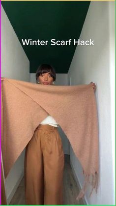 Here’s a neat way to wear a fringed scarf as the weather gets cooler. Learn how to DIY a cozy scarf top in this quick and easy post.