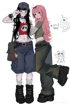 Marceline And Bubblegum, Smink Inspiration, Swag Art, Pretty Drawings, Dessin Adorable, Cute Art Styles, Book Art Drawings