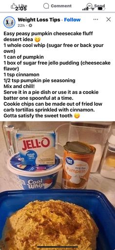 Pumpkin Cheesecake Fluff, Cheesecake Jello, Cheesecake Fluff, Sugar Free Jello, Fluff Desserts, Pumpkin Pie Mix, Low Carb Easy, Ww Desserts, Points Recipes