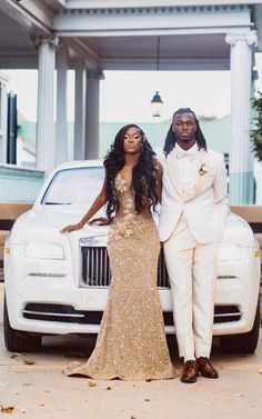 Different Color Prom Dresses, Gold Prom Looks Black Women, Cream And Gold Prom Dress, Champagne Prom Suit, Gold Dress Long Classy Prom, Champagne Gold Dress Prom, Gold Prom Dresses Black Women With Date, Gold And Blue Prom Dress, Elegant Prom Pictures