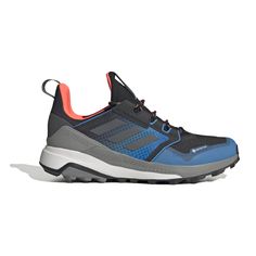 Made for light hikes and outdoor tours, these men's low-cut hiking shoes are built like a trainer for a lightweight feel on the trail. They're built with a waterproof GORE-TEX lining. A wide forefoot and super soft EVA midsole cushioning keep you comfortable over the miles. The Traxion rubber outsole delivers secure grip. $99.95 Mens Adidas, Adidas Terrex, The Trail, Hiking Shoes, Gore Tex, Fun Bags, Low Cut, Adidas Men, Short Pants