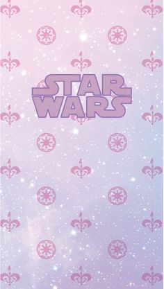 a star wars poster with the word's symbol on it and stars in the background