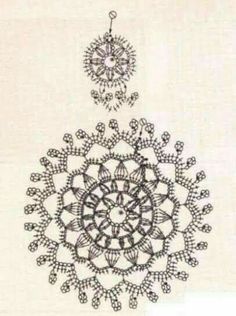 an image of a doily pattern that looks like it has been crocheted