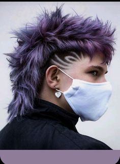 Alternative Hair, Mullet Hairstyle, Hair Reference, Cut My Hair, Hair Inspo Color, Aesthetic Hair, Purple Hair