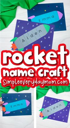 rocket name craft for kids to make