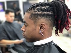 Top Locs Men, Mens Loc Styles With Shaved Sides, Short Dreads Men Hairstyles, High Top Fade Loc Styles, Men Wedding Loc Styles, Loc Styles For Men Ponytail, Black Loc Hairstyles Men, Mens Loc Colors, Loc Styles With Undercut Men