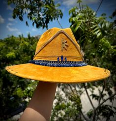 🌞 **Introducing the "bright sun" Hat 🌞 Looking for the perfect accessory for your next sun festival or outdoor event? Our bright yellow "bright sun" hat is just what you need! 🌟 **Unisex Design Perfect for both women and men. 🌟 **Unique Piece Stand out with a hat that's one of a kind. 🌟 **Versatile Ideal for festivals, beach outings, picnics, and any sunny event. Don't miss out on this must-have accessory. Get yours now and shine bright like the sun! ☀️ #SunFestival #UnisexHat #YellowHat #U Adjustable Yellow Fedora For Beach, Yellow Adjustable Fedora For The Beach, Adjustable Yellow Fedora For The Beach, Yellow Fedora With Curved Brim For Beach, Adjustable Orange Straw Hat For Summer, Yellow Fedora Sun Hat For Summer, Yellow Outdoor Hat For Spring, Yellow Summer Fedora Sun Hat, Adjustable Yellow Fedora For Summer