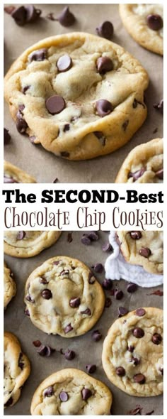 the best chocolate chip cookies are made with only 3 ingredients, and they're so good to eat