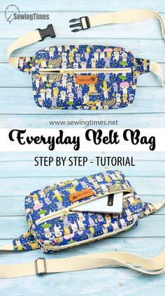 the everyday belt bag sewing pattern is easy to sew, and it's great for