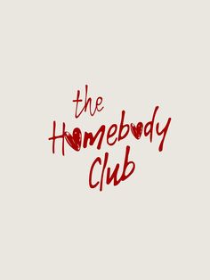 the homeboy club logo on a white background with red lettering that reads,'the homeboy club '