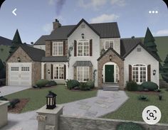 Bloxburg Outside Of House, Bloxburg House Ideas Exterior Traditional, Suburban Bloxburg House Ideas, Bloxburg Houses Dark Acedemia, Rustic Bloxburg House Exterior, Suburban House Exterior Bloxburg Layout, Bloxburg House With Porch, Bloxburg House Ideas Exterior Suburban, Bloxburg House Design Layout