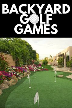 In this article, we review the most fun backyard golf games for golf enthusiasts! Read more at OwnTheYard.com! Golf Themed Birthday Party For Men Games, Golf Drinking Games, Golf Games Tournament Fun, Golf Tournament Games, Golf Games For Kids, Golf Party Games, Backyard Golf, Golf Camp, Fundraising Games