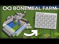 an image of a game with the words bonemeal farm on it and a photo of