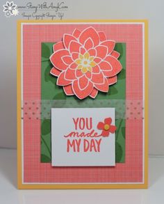 a close up of a card with a flower on it