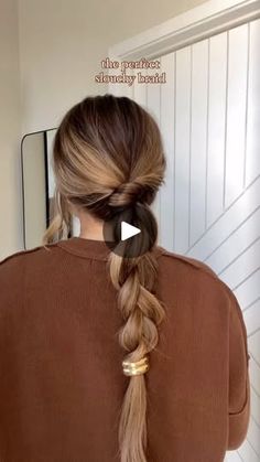 53K views · 6.3K reactions | another perfect slouchy braid that won’t fall out 🤎🍂 
.
.
.
#hairtutorial #hairstyle #style #fashion #hairstyles #fallhair #fallinspo #messybraid #falloutfits | breanna cohoon Fall Braids, Messy Braids, Fashion Hairstyles, Fall Inspo, Easy Fall, Hair Dos, About Hair