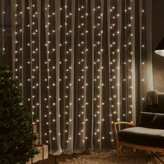 This curtain fairy light is perfect for use as a lighting addition to any decorative project. It is suitable for Christmas, parties, weddings and other holidays. fairy light is equipped with 300 energy-saving LEDs, creating a magical lighting performance. It has 8 different lighting effects: combination mode, waves, sequential mode, slowly glowing mode, flashing, slowly fading mode, twinkling and continuous lighting. It is a great decorative accessory to illuminate indoor and spaces. Note: inclu Curtain Fairy Lights, Outdoor Fairy Lights, Led Curtain, Christmas Lighting, Icicle Lights, Fairy Light, Kitchen Lamps, Outdoor Holidays, Curtain Lights