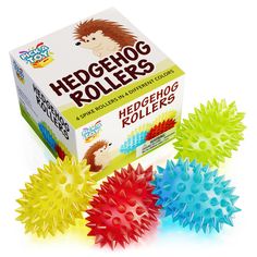 the hedgehog rollers are colorful and fun