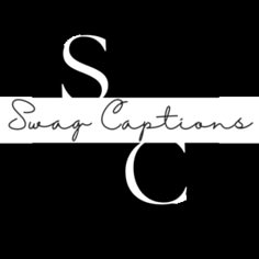 the logo for swag captions