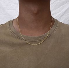 Chain Size Chart, Mens Gold Chain Necklace, Silver Cuban Chain, Gold Cuban Chain, Gold Curb Chain, Etsy Jewellery, Men Photoshoot, 18k Gold Chain, Necklace Mens