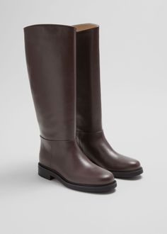 Riding Boots Brown, Brown Knee High Boots, Cool Girl Style, Brown Riding Boots, Skirt Co Ord, Leather Riding Boots, Boot Pumps, Boots Brown, Heeled Loafers