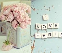 I love paris Blush Kitchen, Vintage Tea Tins, Scrabble Letters, Love Paris, Vintage Paris, Duck Egg Blue