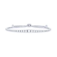 Crafted with an adjustable bolo design, this bracelet features 1.59 carats of round brilliant cut diamonds graduating in size. Honey Jewelry, Diamonds Direct, Bolo Bracelet, Round Brilliant Cut Diamond, Round Brilliant, Womens Jewelry Bracelets, Online Jewelry, Diamond Engagement, Diamond Bracelet