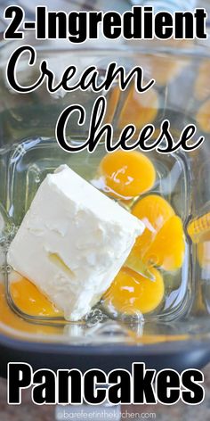 two ingredient cream cheese in a blender with oranges