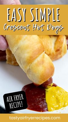 an easy recipe for crescent pastries that are ready to be eaten