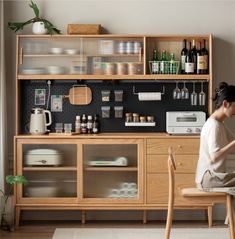 Nordic sideboard integrated high cabinet home modern minimalist storage cabinet , tea cabinet Wood Buffet Cabinet, Nordic Sideboard, Buffet Cabinets, Sideboard Sliding Doors, Sideboard Cabinet Modern, Minimalist Storage, Modern Kitchen Storage, Kitchen Storage Cabinet, Tea Cabinet