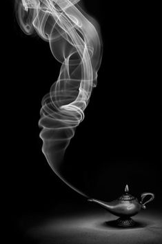 Genie Lamp, Aladdin Lamp, Magic Lamp, Arabian Nights, Magic Book, Black White Photos, Black N White, Black & White, Make A Wish