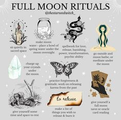 Moon Cycle Calendar, Full Moon Rituals, Moon Rituals, Wiccan Magic, Moon Cycle, Magic Spell Book, Witch Spirituality, Full Moon Ritual