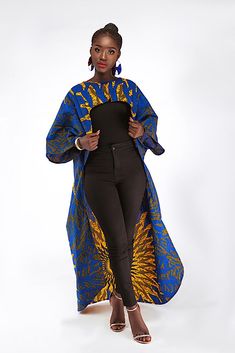 Ankara Kimono Style, Kimono Styles, Ankara Kimono, African Print Dress Ankara, African Accessories, Latest Ankara, Latest Ankara Styles, African Fashion Traditional, African Inspired Fashion