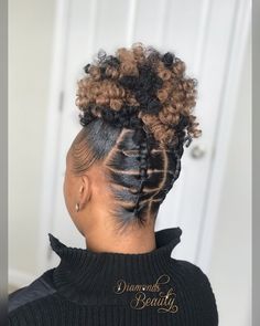 #Hair  #CurlyHairStyles  #BraidsWig  #HairColor  #ShortHairStyles  #HairStyles  #NaturalHairStyles  #BirthdayHair  #Wigs  #DyedHair  #WigHairstyles  #HairBundles  #HairGame  #BlackGirlsHairstyles  #Coiffure  #LoveHair  #HairInspiration  #NaturalHairTips  #Braids  #LongHairStyles  #HairMakeup  #Hairdo  #WeaveHairstyles #hairstyles #lacefrontwigs #lacewigs #fashion #wigs Twist Updo For Black Women, Lovely Hairstyles, Ladies Hairstyles, Black Hair Updo Hairstyles, Tree Braids, Black Ponytail Hairstyles, Braided Cornrow Hairstyles, Fashion Wigs, Quick Braided Hairstyles