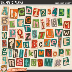 the alphabet is made from wooden blocks and has been drawn with markers to make it look like