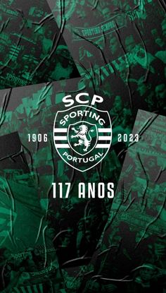 green and black wallpaper with the words scp sporting