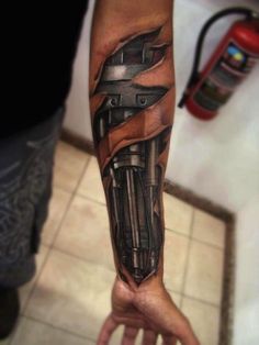 Ripped Skin Tattoo, Robot Tattoo, Tatoo 3d, Amazing 3d Tattoos, Hyper Realistic Tattoo, Cool Arm Tattoos, Biomechanical Tattoo, 3d Tattoos, Awesome Tattoos