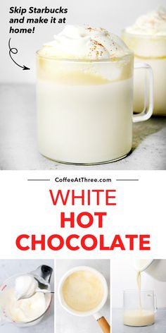 how to make white hot chocolate