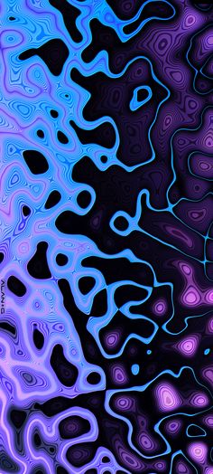 an abstract background with blue, purple and black colors in the form of wavy lines