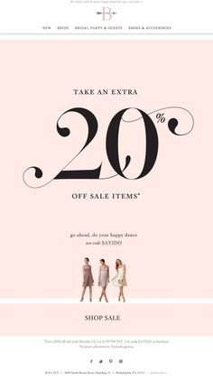 the sale flyer for an extra 20 % off sale items