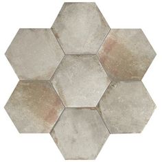 a hexagonal tile pattern on a white background