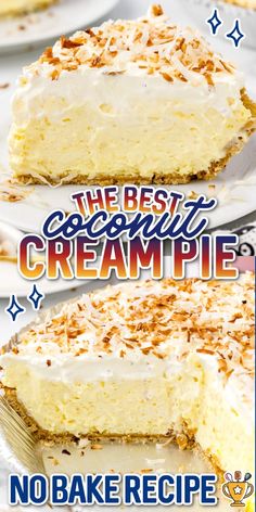 the best coconut cream pie no bake recipe