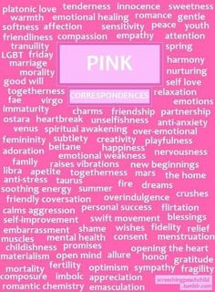 a pink poster with the words pink on it