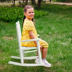 Give your little ones a cozy spot to relax with this adorable wooden rocking chair designed specifically for children ages 3 to 6. Crafted from sturdy, durable wood, this child-sized rocker offers a safe and comfortable rocking experience, whether placed on the patio, porch, or in a playroom. With a charming design that fits into any indoor or outdoor space, it's perfect for encouraging quiet moments of rest and relaxation. The smooth surface and rounded edges make it kid-friendly, while its stu Wooden Rocking Chair, Wooden Rocking Chairs, Wood Rocking Chair, Cozy Spot, Chair Ottoman, Outdoor Rocking Chairs, Rest And Relaxation, Outdoor Store, Quiet Moments