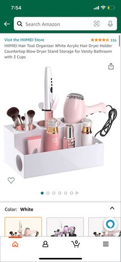 an image of a box with cosmetics and other items in it on the app store page