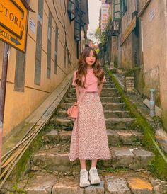 00s Mode, Mode Ulzzang, Long Skirt Fashion, Korean Outfit Street Styles, Korean Casual Outfits, Outfit Jeans, Korean Girl Fashion, Ulzzang Fashion, Maxi Skirts