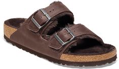 An extra-cozy version of the iconic 2-strap style  the women's Birkenstock Arizona Shearling sandals combine soft linings with supportive footbeds for plush comfort you can wear anywhere. Shearling Sandals, Men Birkenstock, Birkenstock Men, Mens Sandals Casual, Casual Sandals Womens, Birkenstock Women, Birkenstock Arizona, Womens Size Chart, Rei Co-op